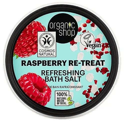 Organic Shop Raspberry Re-Treat Refreshing Bath Salt So za kupanje sa mirisom maline