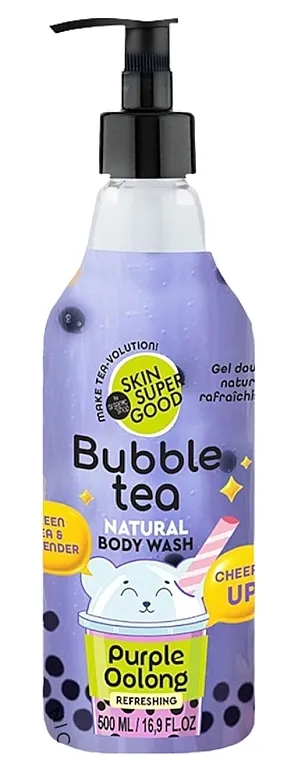 Organic Shop Skin Super Good Bubble Tea Purple Oolong Refreshing Body Wash Green Tea &amp; Lavender Gel za tuširanje "Zeleni čaj i lavanda"