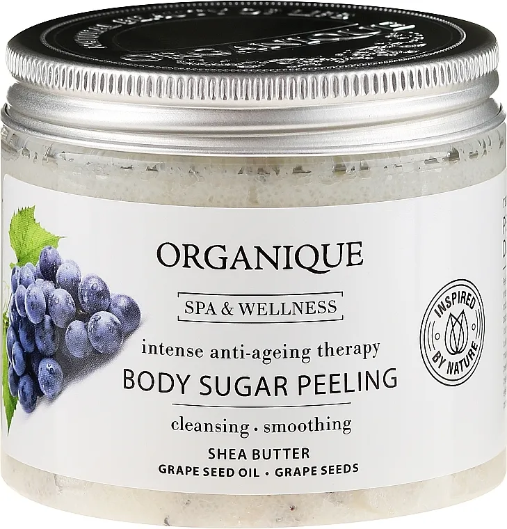 Organique Spa Therapies Grape Sugar Peeling Šećerni piling za tijelo protiv starenja