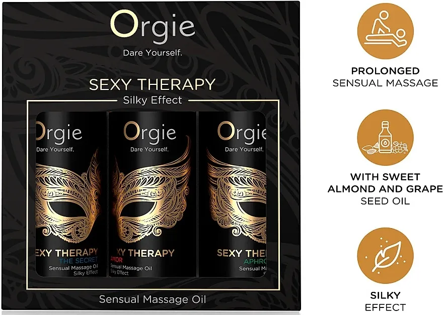 Orgie Sexy Therapy Mini Size Collection (massage/oil/3x30ml) Set eteričnih ulja za masažu