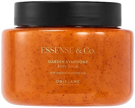 Oriflame Essense &amp; Co Garden Symphony Body Scrub Piling za telo sa mirisom ruže i sandalovine