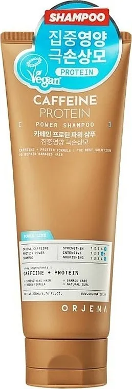 Orjena Caffeine &amp; Protein Power Shampoo Šampon za učvršćivanje kose