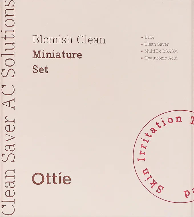 Ottie Blemish Clean Miniature Set (foam/30ml + ton/30ml + cr/30ml)