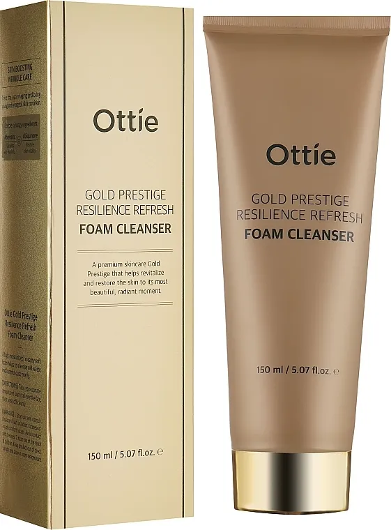 Ottie Gold Resilience Refresh Foam Cleanser Hidratantna pena za pranje lica