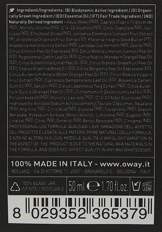Oway Man Face &amp; Eye Energizing Texture Emulzija za lice i predeo oko očiju