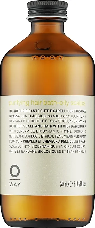 Oway Purifying Hair Bath Oily Scalps Šampon protiv peruti za masnu kožu glave, bez dozatora