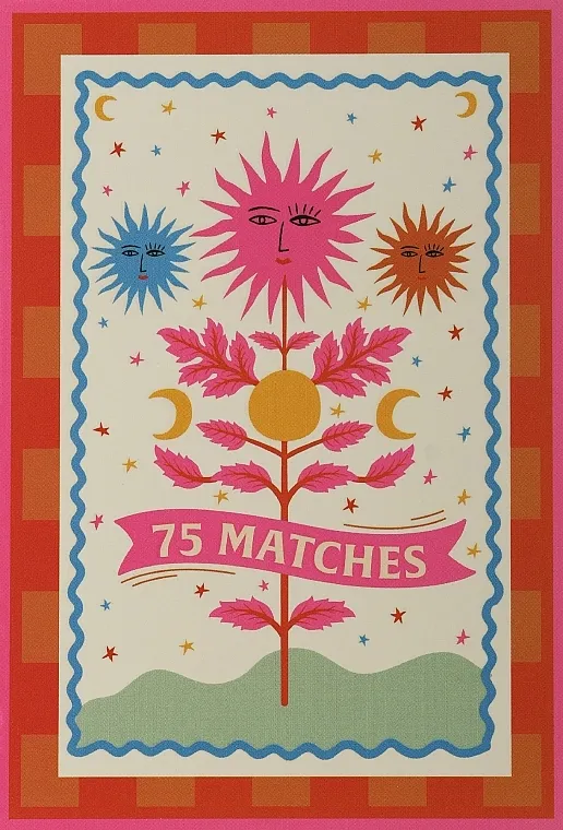 Paddywax Adopo Boxed Matches Šibice u kutiji "Sun", Hot Pink