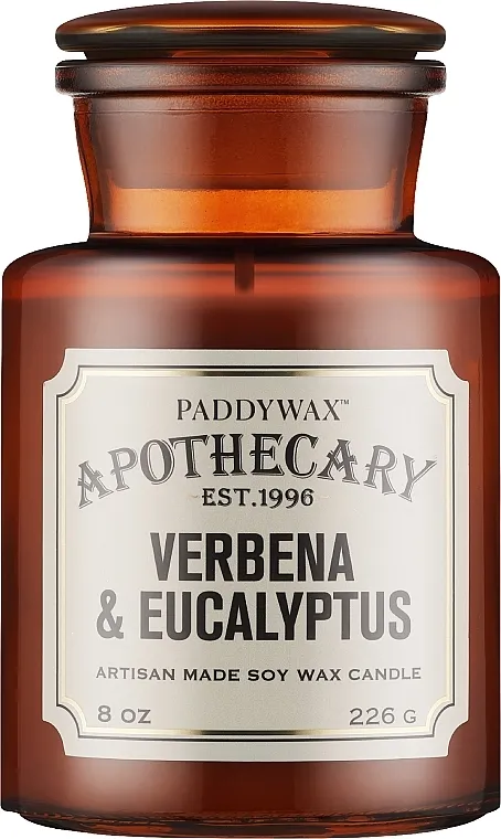 Paddywax Apothecary Artisan Made Soywax Candle Verbena &amp; Eucalyptus Mirisna svijeća u teglici