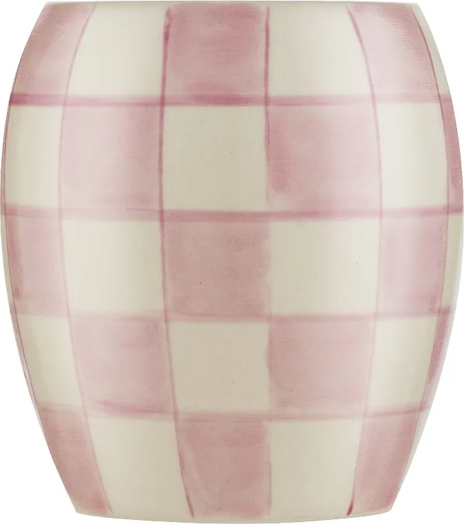 Paddywax Checkered Porcelain Candle Lilac Lavender Mimosa Epilator, lila
