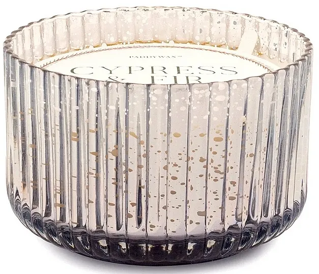 Paddywax Cypress &amp; Fir Large 3 Wick Mercury Glass Candle Silver Hijaluronska kiselina hidratantna krema za lice