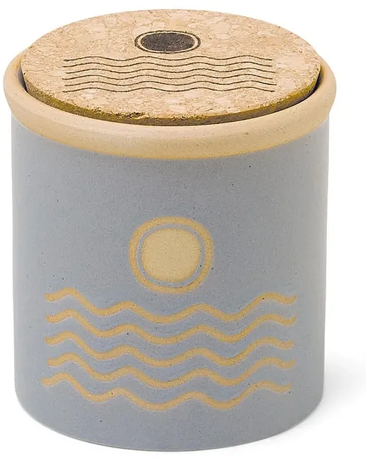 Paddywax Dune Ceramic Candle Blue Saltwater Suede PostQuam Medium Compact Powder