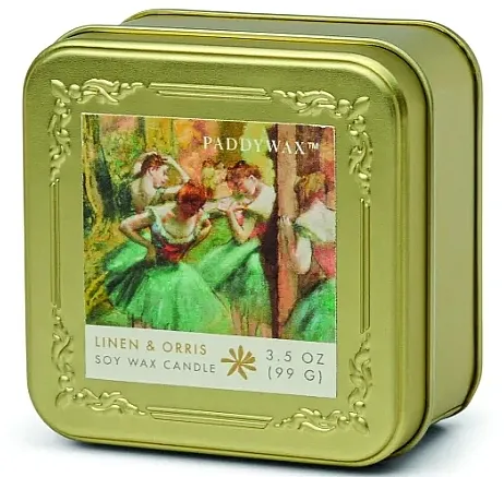 Paddywax Impressionist Tin Candle Mirisna sveća Linen &amp; Orris