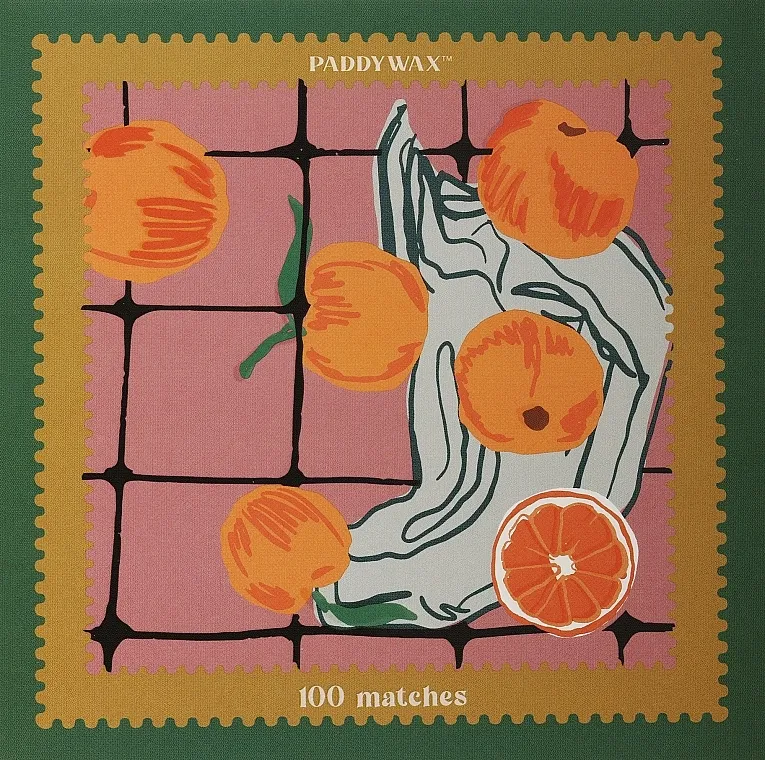 Paddywax Jumbo Boxed Matches Bezbedne šibice za sveće u kutiji 'Oranges'