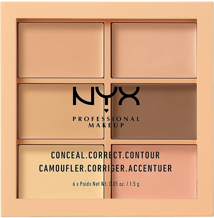 Paleta korektivnih sredstava za lice NYX Professional Makeup Palette Conceal Correct Contour