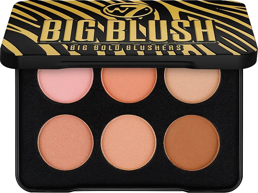 Paleta rumenila W7 Big Blush 6 Big Bold Blushers