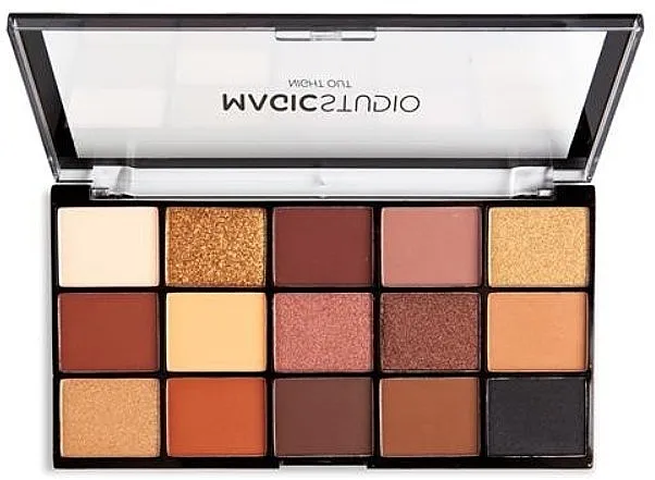 Paleta senki za oči, nude Magic Studio Play Eyeshadow Palette 15 Colors Night Out
