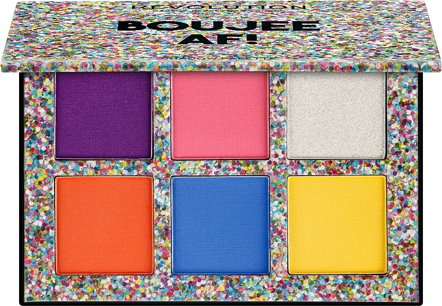 Paleta sjenila za oči Makeup Revolution Power Shadow Palette Boujee AF!