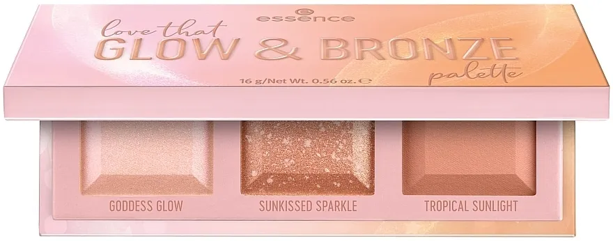 Paleta za šminkanje Essence Love That Glow &amp; Bronze