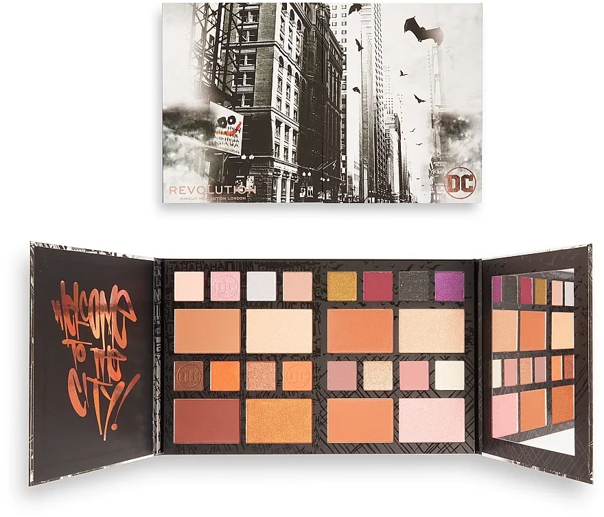 Paleta za šminkanje Makeup Revolution X DC Universe Large Face &amp; Eye Palette