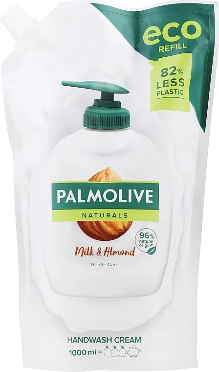 Palmolive Naturals Milk Almond Liquid Handwash Refill (dopuna) Tekući sapun za osjetljivu kožu "Nježna njega"