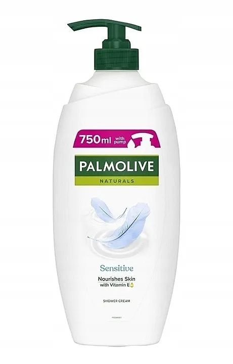 Palmolive Naturals Sensitive With Vitamin E Shower Cream (z pompką) Krem-gel za tuširanje