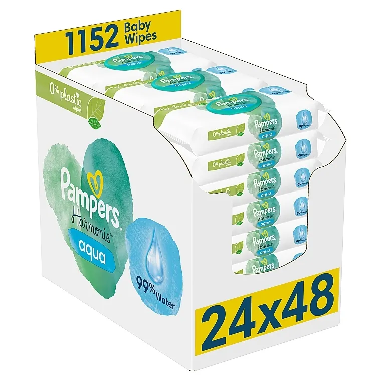 Pampers Harmonie Aqua Body Wipes Dell Amore Amber
