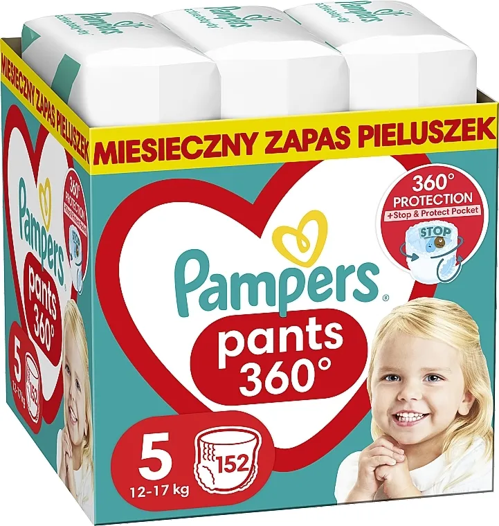 Pampers Hlače Pelene Veličina 5 (Junior) 11-17 kg, Mega Box 152 kom