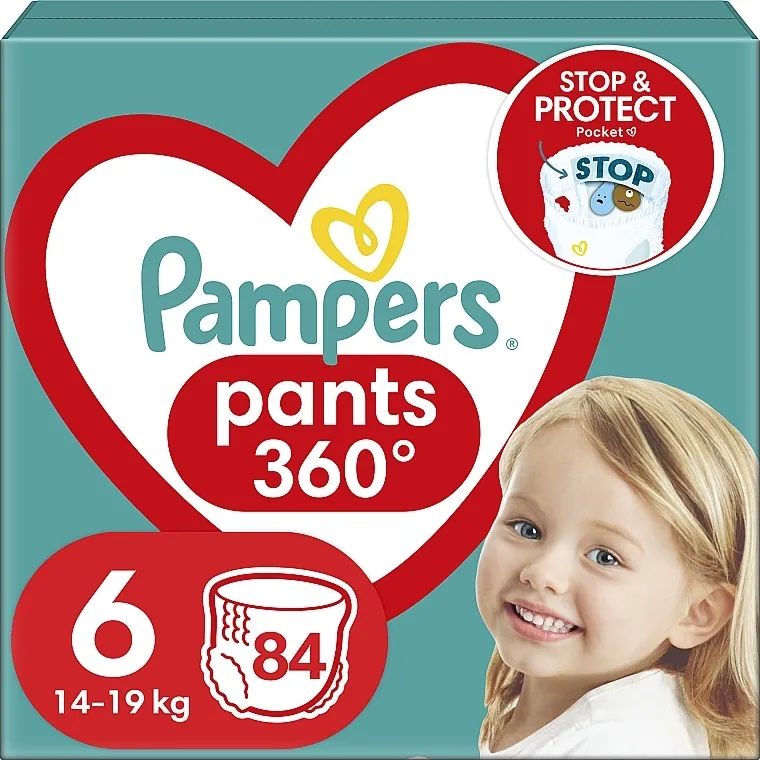 Pampers Hlače pelene Veličina 6, 15+ kg, 84pcs