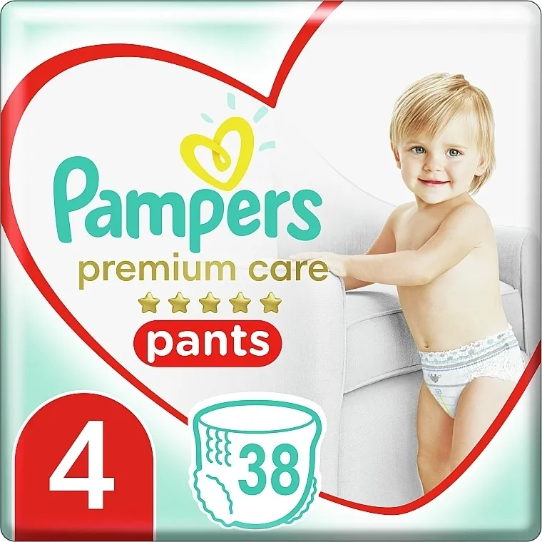 Pampers Hlače Premium Care Pants Maxi 4 (9-15 kg), 38 kom