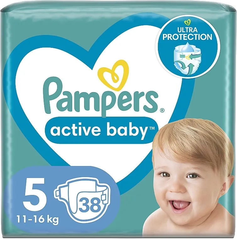 Pampers Pelene Active Baby 5 (11-16 kg), 38 kom.