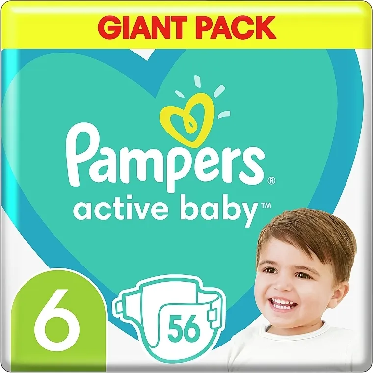 Pampers Pelene Active Baby 6 (13-18 kg), 56 kom