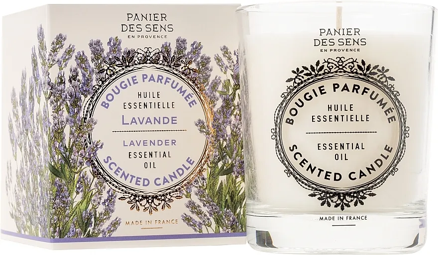 Panier Des Sens Decorative Scented Candle In Lavender Glass Mirisna svijeća