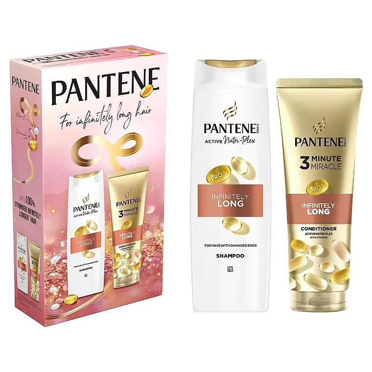 Pantene For Infinitely Long Hair (shm/400ml + balm/220ml) Set