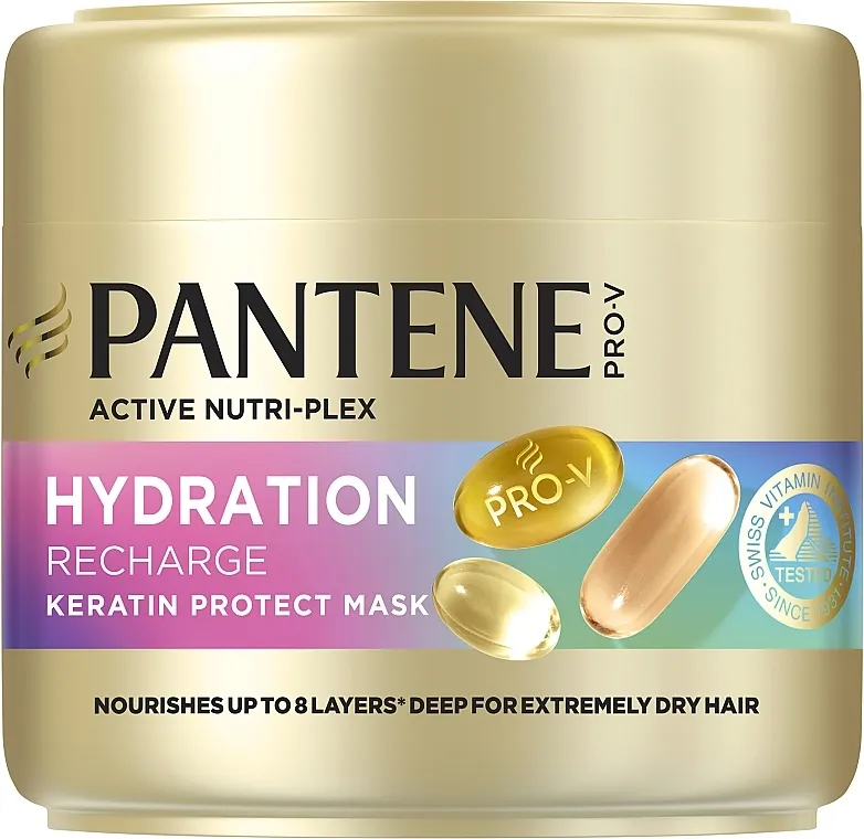 Pantene Pro-V Active Nutri-Plex Hydration Recharge Keratin Protect Mask Maska za kosu "Obnova hidratacije"