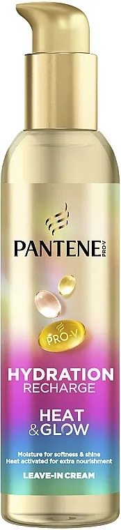 Pantene Pro-V Hydration Recharge Heat And Glow Leave-In Cream Modelirajuća krema za kosu 'Obnavljanje hidratacije'