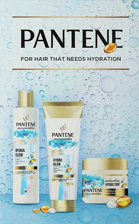 Pantene Pro-V Miracles Hydra Glow Set (shm/250ml + cond/160ml + h/mask/300ml)