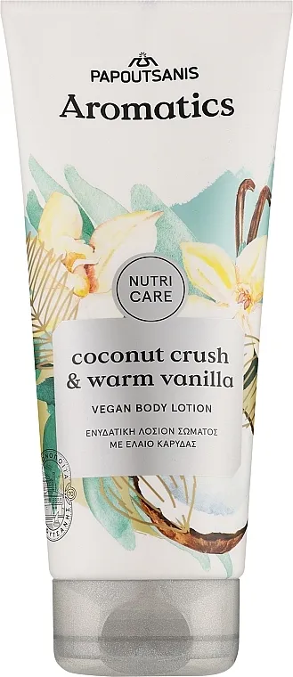 Papoutsanis Aromatics Nutricare Coconut Crush &amp; Warm Vanilla Body Lotion Hidratantni losion za telo