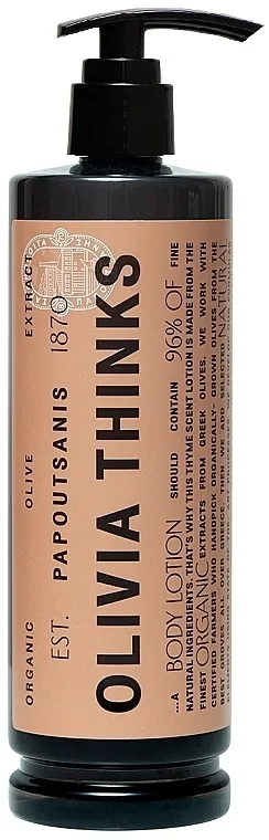 Papoutsanis Olivia Thinks Body Lotion Pump Unl/24 Mleko za telo
