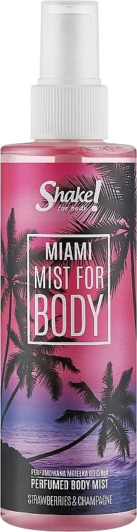 Parfemirani mist za tijelo Shake for Body Perfumed Body Mist Miami Strawberries &amp; Champagne