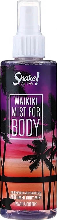 Parfemirani mist za tijelo Shake for Body Perfumed Body Mist Waikiki Peach &amp; Cherry