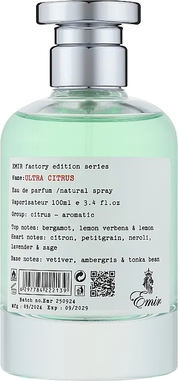 parfemisana voda Emir Factory Edition Ultra Citrus