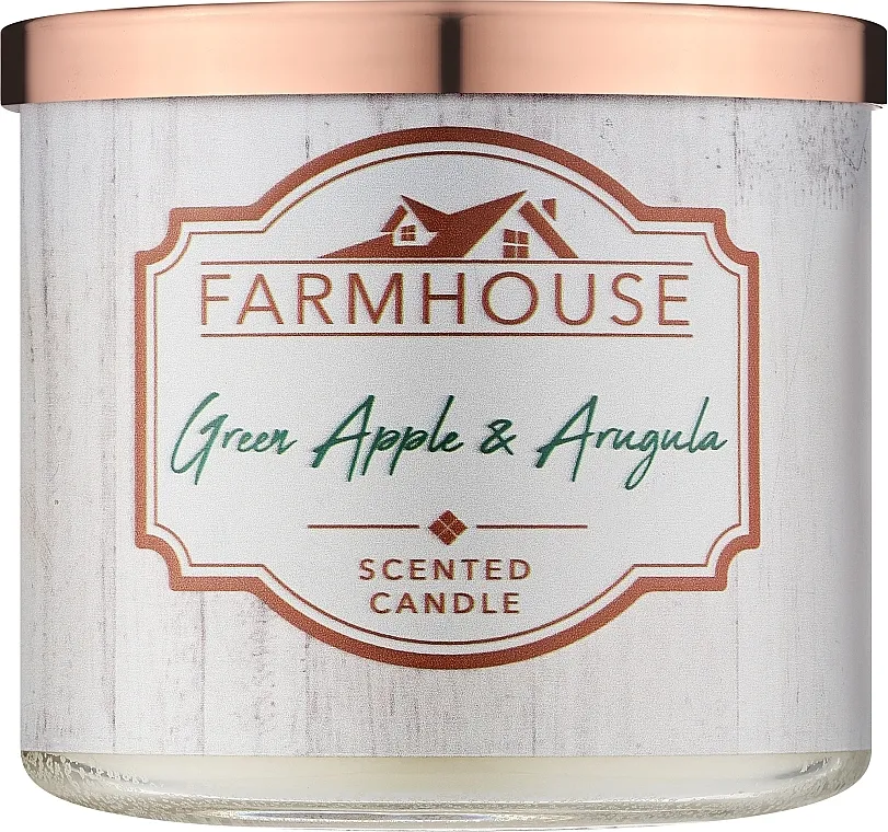 Parfimisana svijeća Kringle Candle Farmhouse Green Apple Arugula