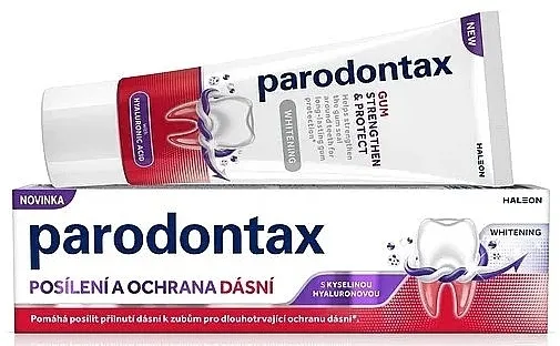 Parodontax Gum Strengthening and Protection Whitening with Hyaluronic Acid Zubna pasta 'Jačanje i zaštita desni'