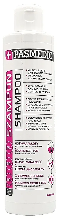 Pasmedic Shampoo Šampon za suhu, oštećenu kosu bez sjaja