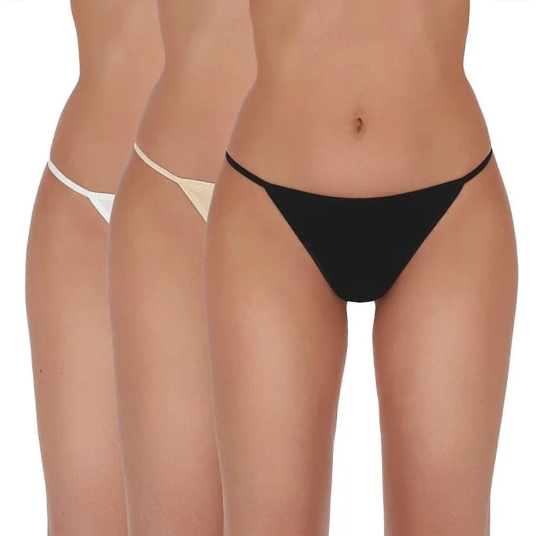 Passion Ženske gaćice tanga, Basic Thong 004, 3‑pak