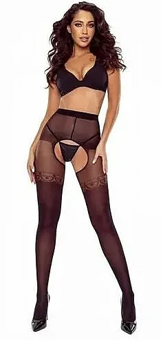 Passion Erotik čarape Tiopen 027, 20/40 Den, nero