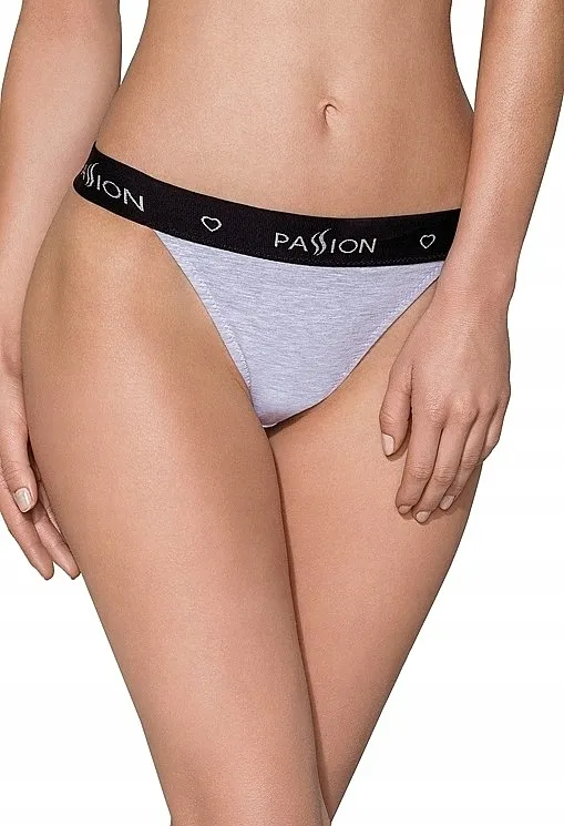 Passion Pamučne tange sa širokom elastičnom trakom PS015, grey