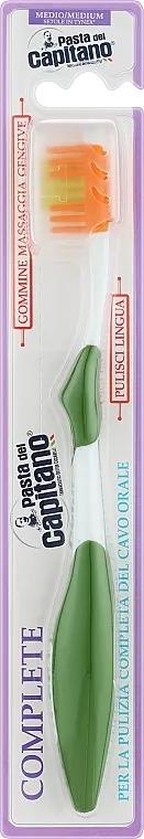 Pasta Del Capitano Toothbrush Complete Medium Četkica za zube, srednja, kaki