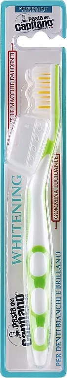 Pasta del Capitano Toothbrush Tech Whitening Medium Četkica za zube "Whitening", srednja, svijetlo zelena
