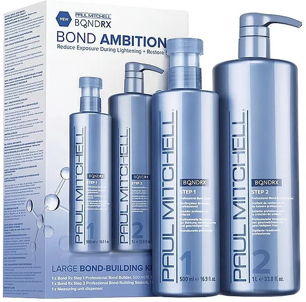 Paul Mitchell Bond Rx Bond Ambition Large Bond Building Kit (build/500ml + seal/1000ml) Set